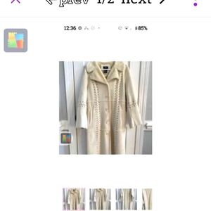 Dennis Basso leather coat